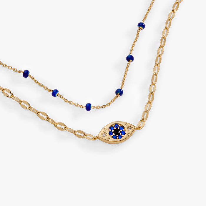 Festival Double Strand Evil Eye Bracelet