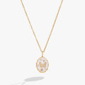 Filigree Butterfly Locket Pendant Necklace