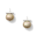Forever Fave Biscuit + Sterling Pebble Pearl Earring