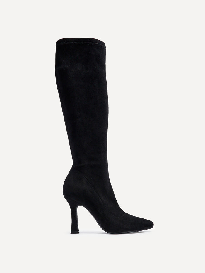 Gabrielle Black Long Heeled Boots