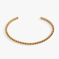 Gold Beaded Cuff Bracelet