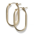 Gold Filled Paperclip Hoop Earring 32mm