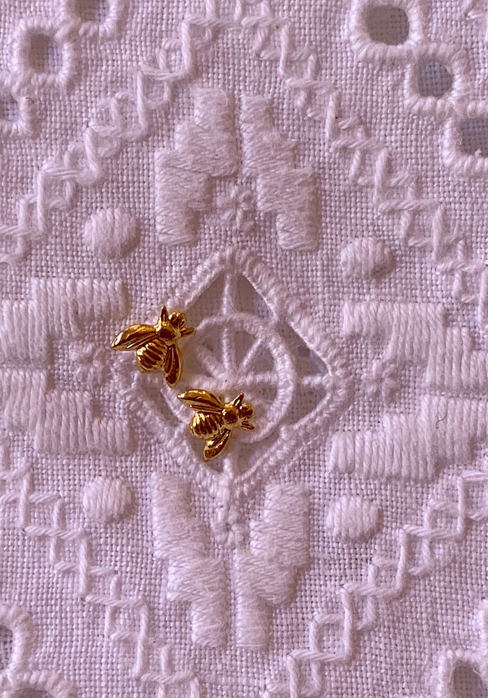 Golden Bee Studs