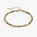 Green Ombre Semi-Precious Beaded Anklet