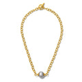 Grey Essential Pebble Pearl Necklace