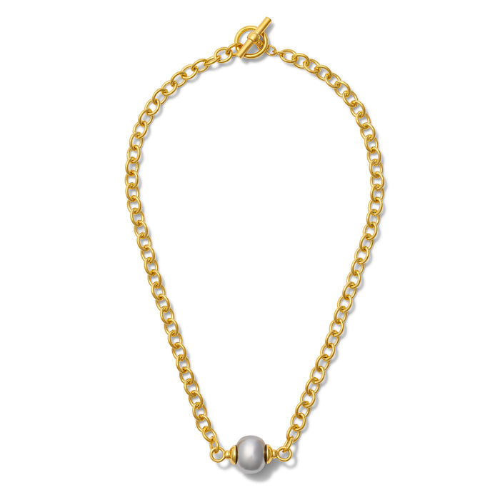 Grey Essential Pebble Pearl Necklace