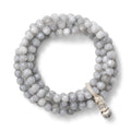 Grey Jade + Silver Sally Bracelet