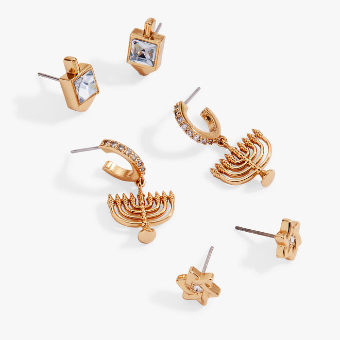 Hanukkah Stud Set