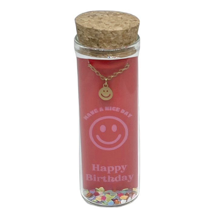 Happy Birthday | Smile Charm Necklace