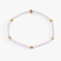 Heart and Pearl Stretch Bracelet