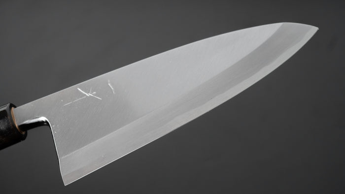 Hitohira Kikuchiyo Manzo White #3 Deba 150mm Ho Wood Handle (D-Shape) - HITOHIRA