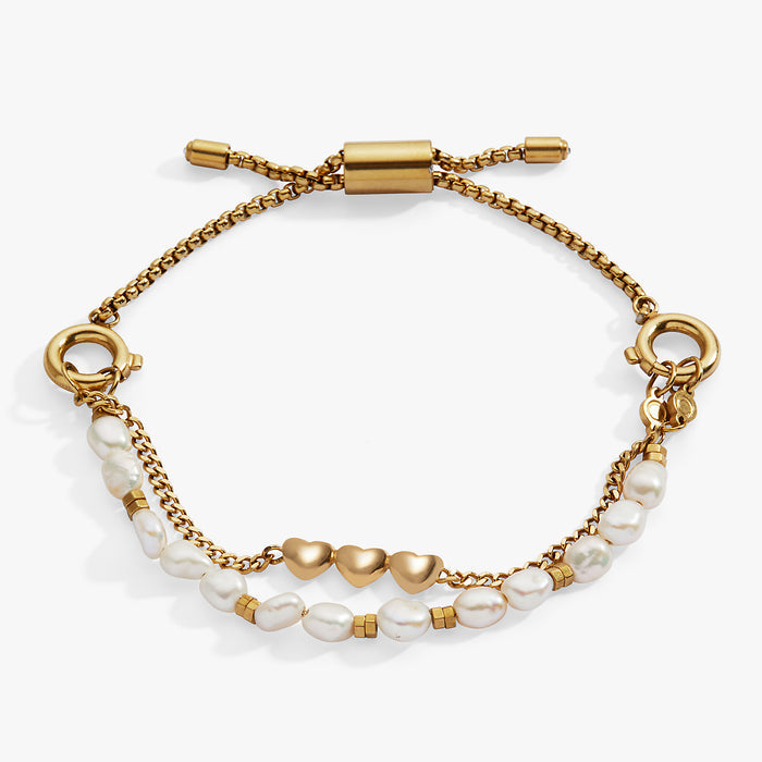 'Home Is Where The Heart Is' Pearl Stranded™ Bracelet Set