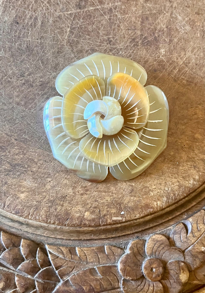 Horn Brooch