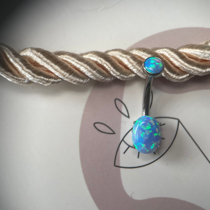 Anatometal Oval Cut Navel Curve