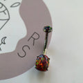 Anatometal Oval Cut Navel Curve