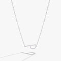 Initial P Precious Elongated Necklace