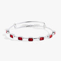 January Birthstone Emerald Cut Bangle