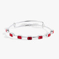 July Birthstone Emerald Cut Bangle