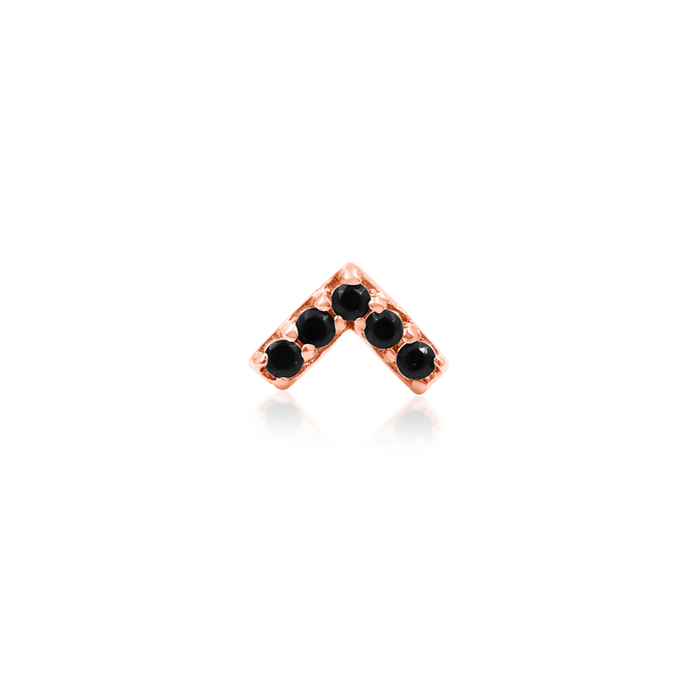 Junipurr Jewelry Chevron Black CZ