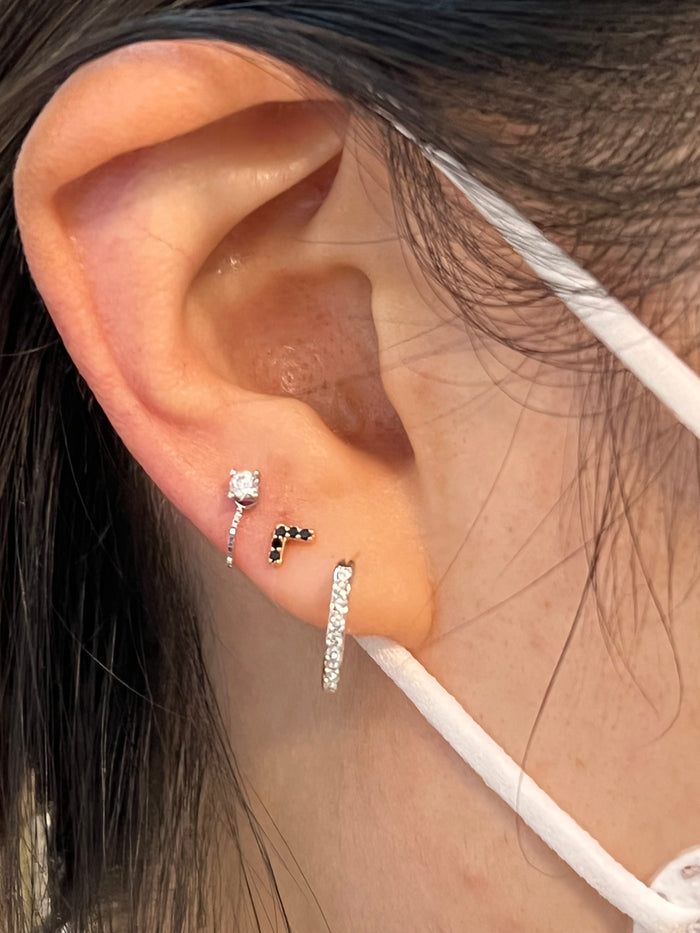 Junipurr Jewelry Chevron Black CZ