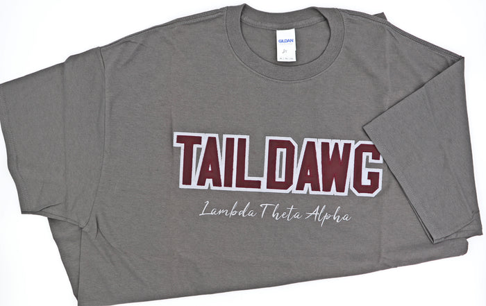 Lambda Theta Alpha Charcoal Gray Word Tee