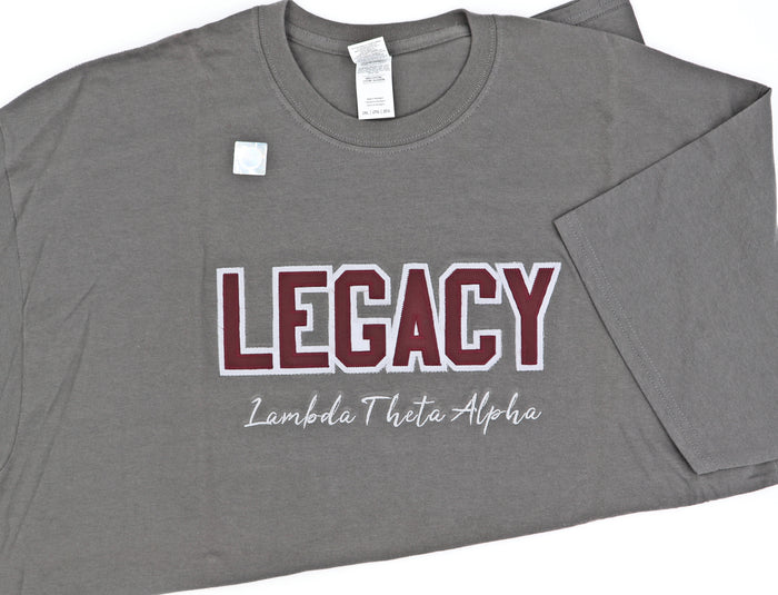 Lambda Theta Alpha Charcoal Gray Word Tee