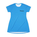 Light Blue Heart and Hand Adventure Seekers T-Shirt Dress