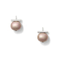 Lilac Forever Fave Pebble Pearl Earrings Sterling Silver ~ Medium