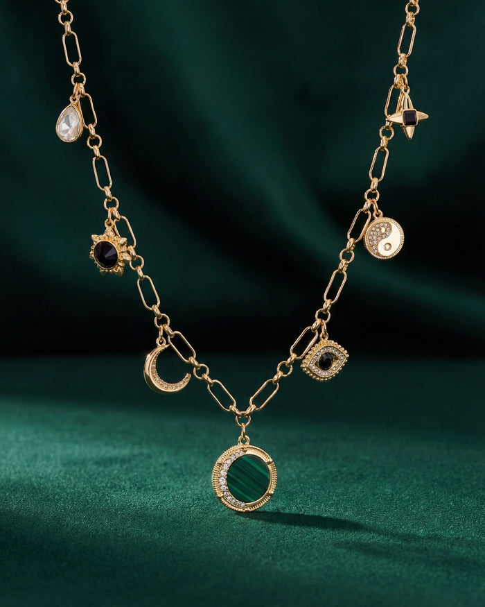 Malachite Charm Necklace