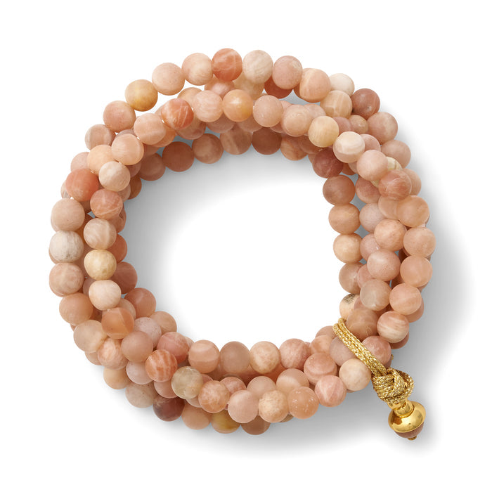 Matte Blush Moonstone Sally Bracelet Set