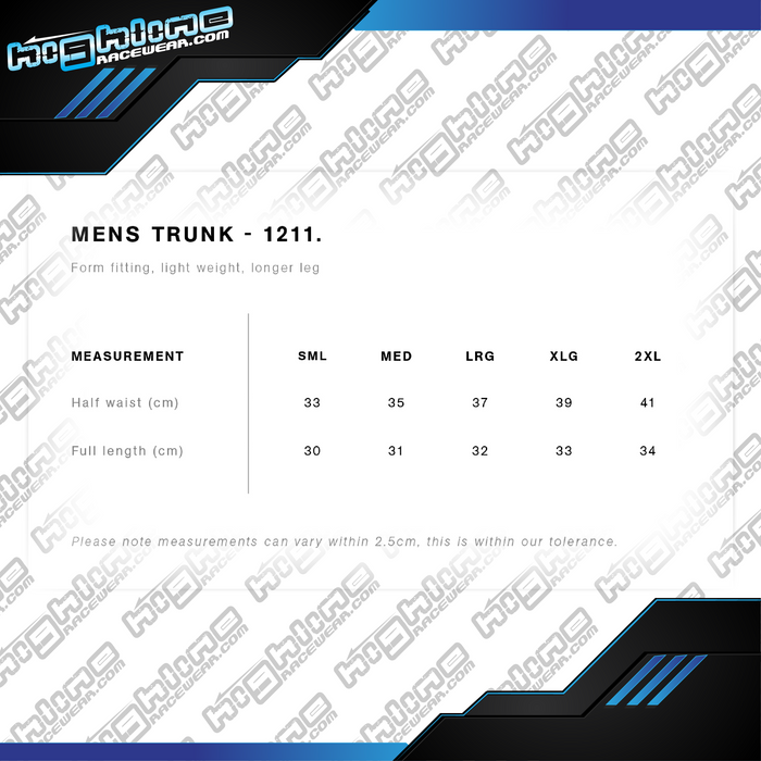 Mens Trunks - Justin Cadman