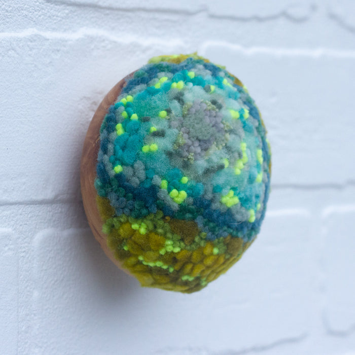 Midi Puff Sculpture in Olive Wood Frame | 7