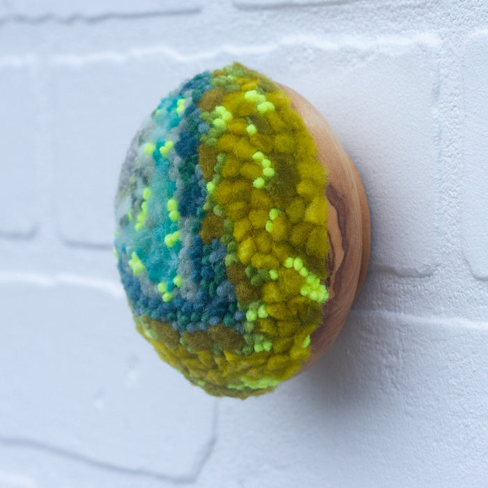 Midi Puff Sculpture in Olive Wood Frame | 7
