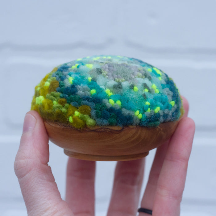 Midi Puff Sculpture in Olive Wood Frame | 7