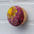 Mini Puff Sculpture | Yellow + Pink