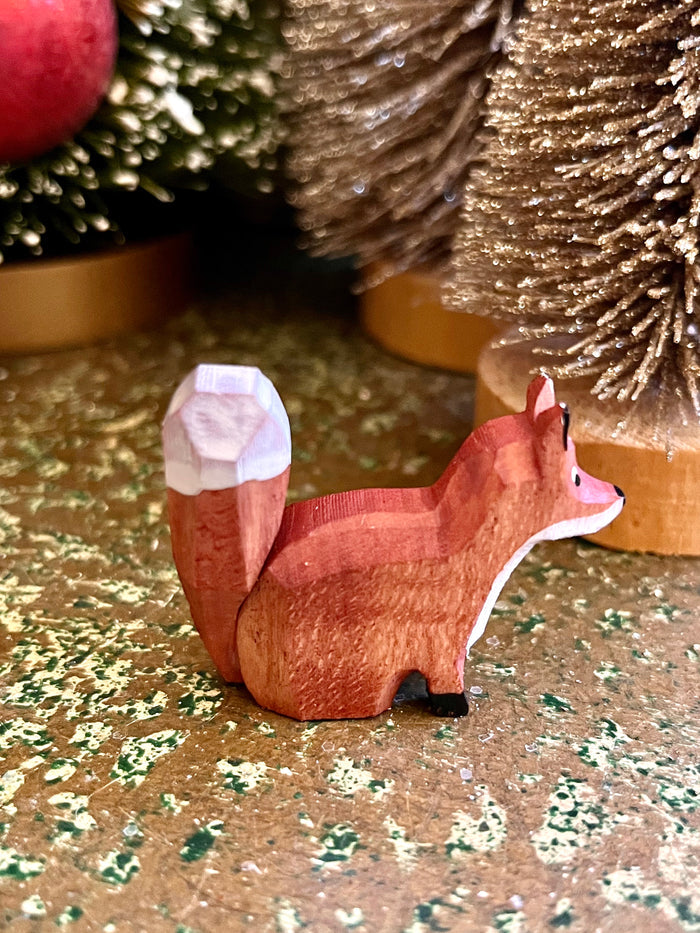 Miniature Carved Fox