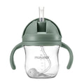 Green and clear Mininor Straw Bottle Tritan 220ml for Toshi Baby