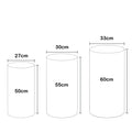 Mocsicka Customize 3pcs/set Cotton Blue Cylinder Cover