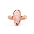 MOROKA Rough Morganite Solitaire ring
