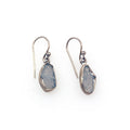 MOROKA Sterling Silver and Rough Aquamarine Drop Earrings