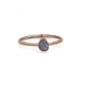 MOROKA Sterling Silver Rough Aquamarine Ring