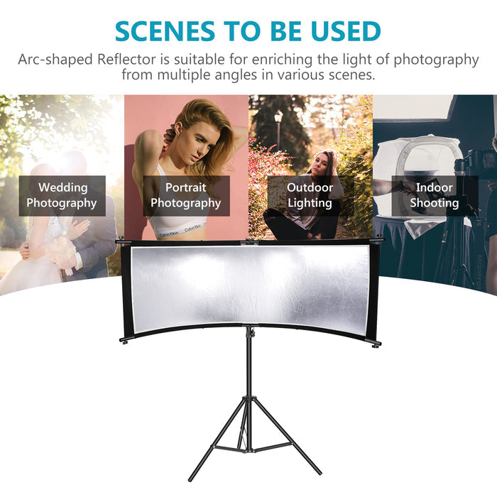 Wide Applications of the NEEWER 155 x 61cm Clamshell Reflector