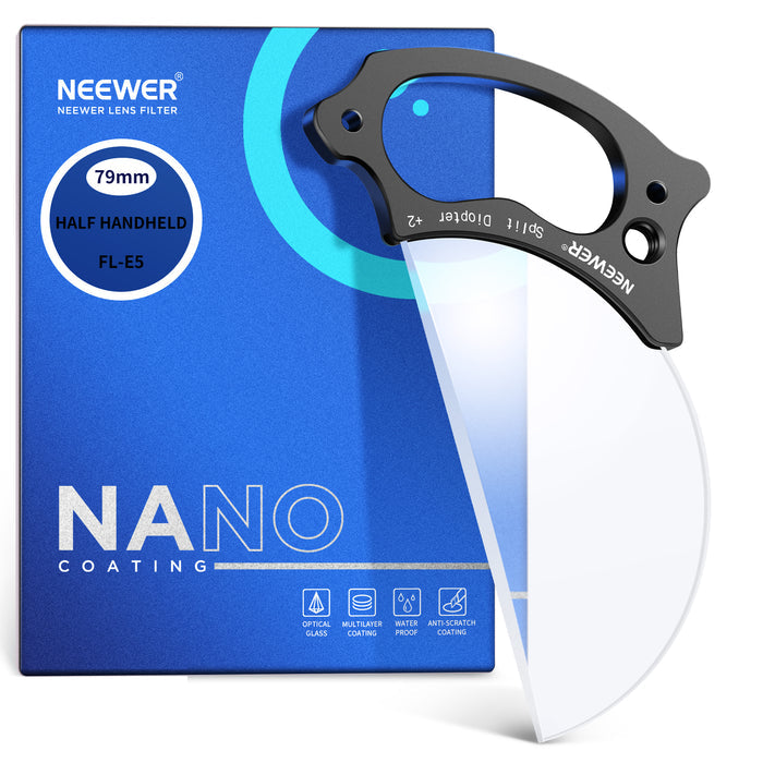 NEEWER 79mm Split Diopter Effect Lens Filter