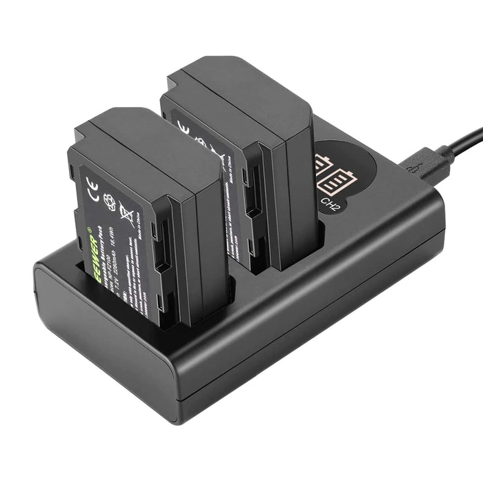 NEEWER NP-FZ100 Sony Replacement Battery Charger Set