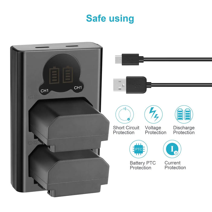 NEEWER NP-FZ100 Sony Replacement Battery Charger Set