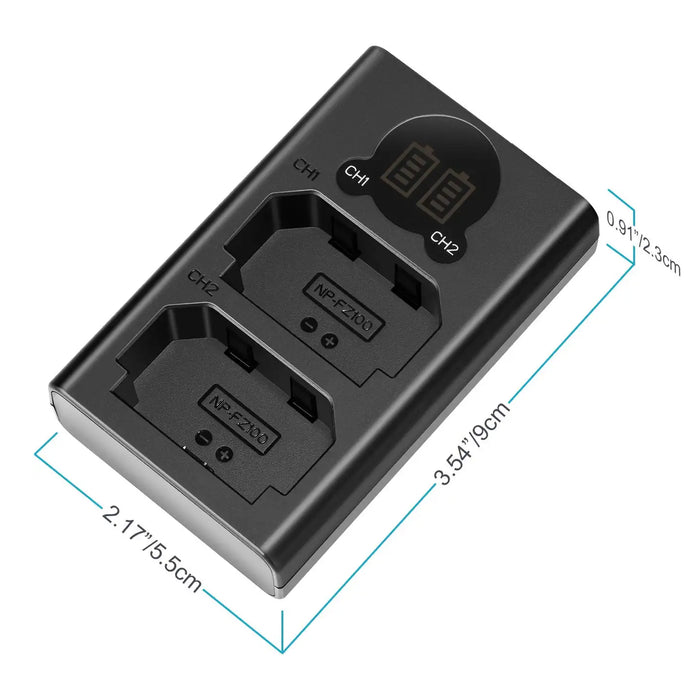 NEEWER NP-FZ100 Sony Replacement Battery Charger Set