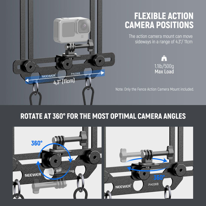 NEEWER PA036B Fence Phone & Camera Mount