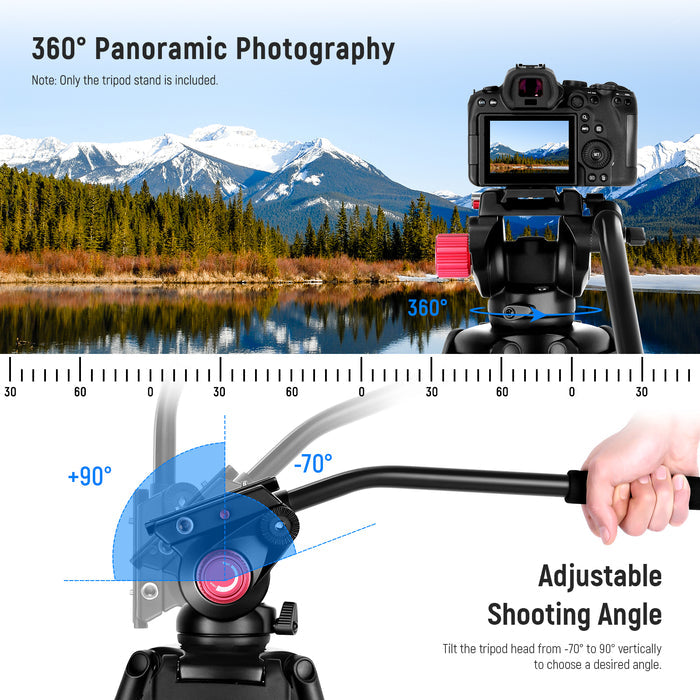 NEEWER DS801 Heavy Duty Tripod is ideal for 360° panoramic photography.