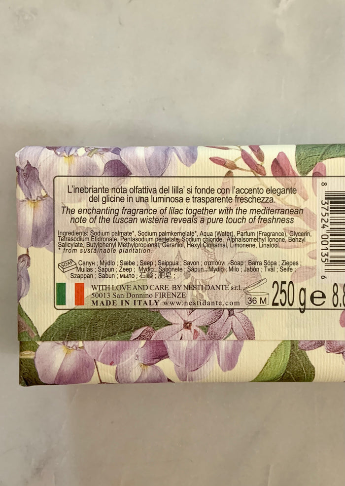 Nesti Dante Tuscan Wisteria and Lilac Soap