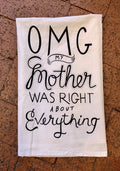 OMG Flour Sack Dish Towel